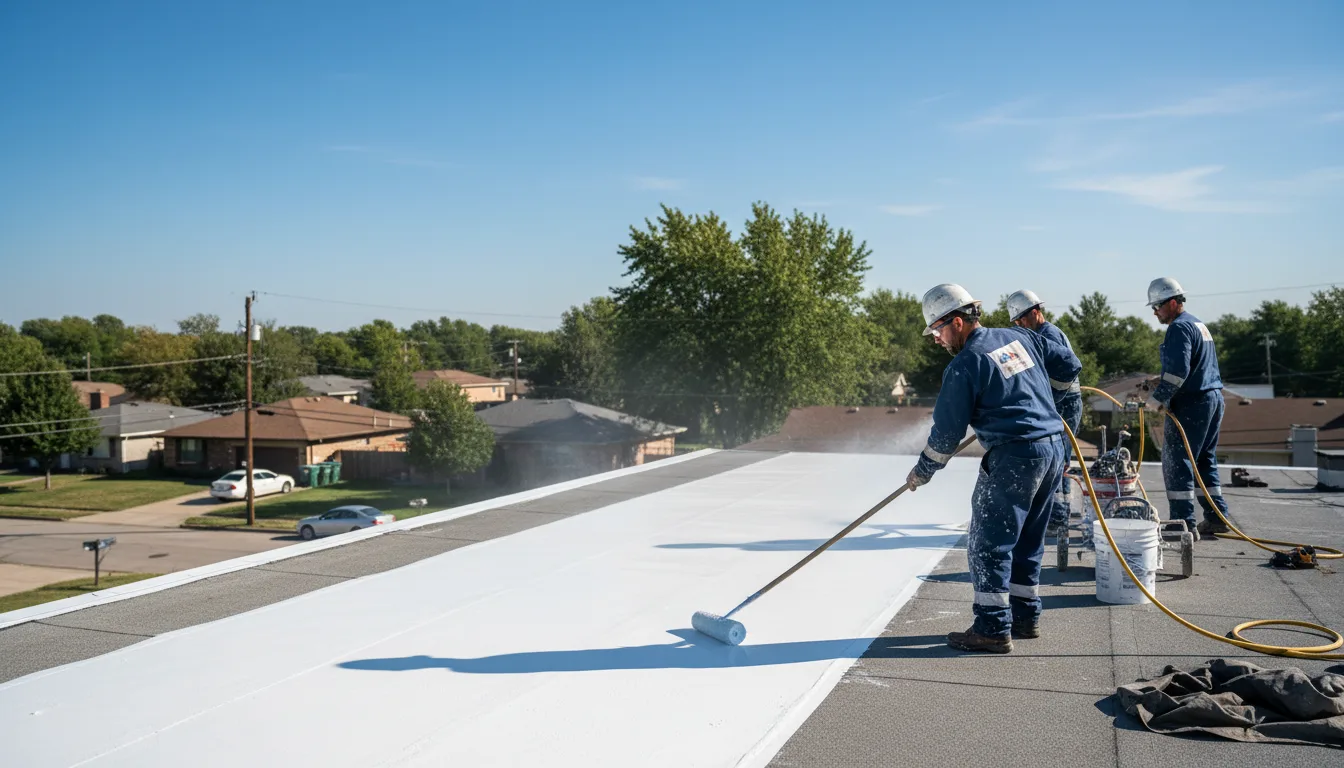 Commercial roof coating in Thurman, IA near me